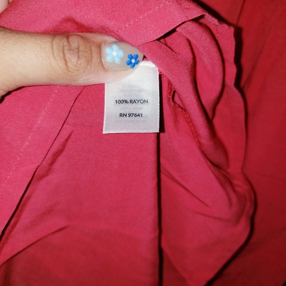 J.Jill Button Front Adjustable Drawstring Waist Maxi Dress - Picture 5 of 5